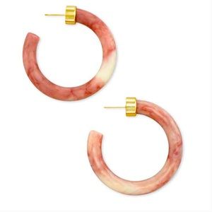 Kendra Scott Hoop Earrings Mauve Mix & Gold